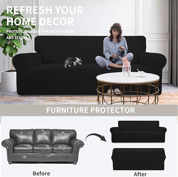 Stretch Oversized Chair Sofa Slipcover 1-Piece Couch Sofa Cover