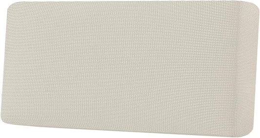 H.VERSAILTEX Super Stretch Individual Seat Cushion Covers Sofa Covers Couch Cushion Covers Slipcover Sets Thick Jacquard Textured Twill Fabric (1 Piece Sofa Cushion Cover, Natural)