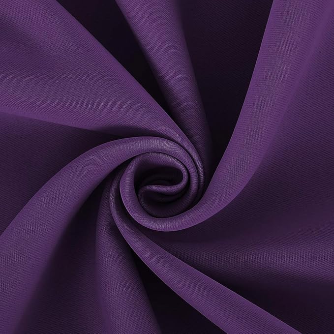 NICETOWN Room Darkening Draperies Window Curtain Panels, Royal Purple, 2 Panels, W60 x L84 -inch, Thermal Insulated Grommet Room Darkening Curtains for Bedroom