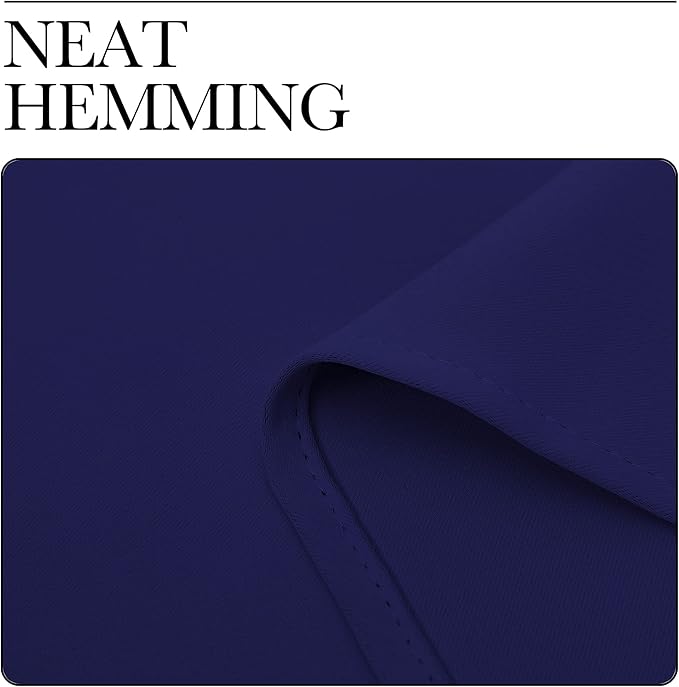 NICETOWN Navy Blue Blackout Curtains 78 inches Length for Bedroom, 2 Panels, 42" Wide, Thermal Insulated Decoration Drapes for Office Window
