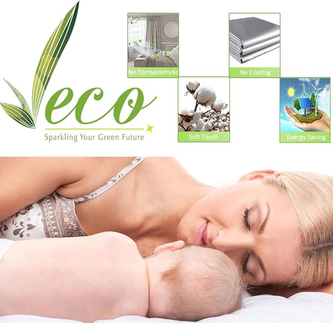 NICETOWN Aqua Blue 100% Blackout Lined Curtains, 2 Thick Layers Completely Blackout Window Treatment Panels Thermal Insulated Drapes for Kitchen (1 Pair, 42" Width x 63" Length Each Panel)