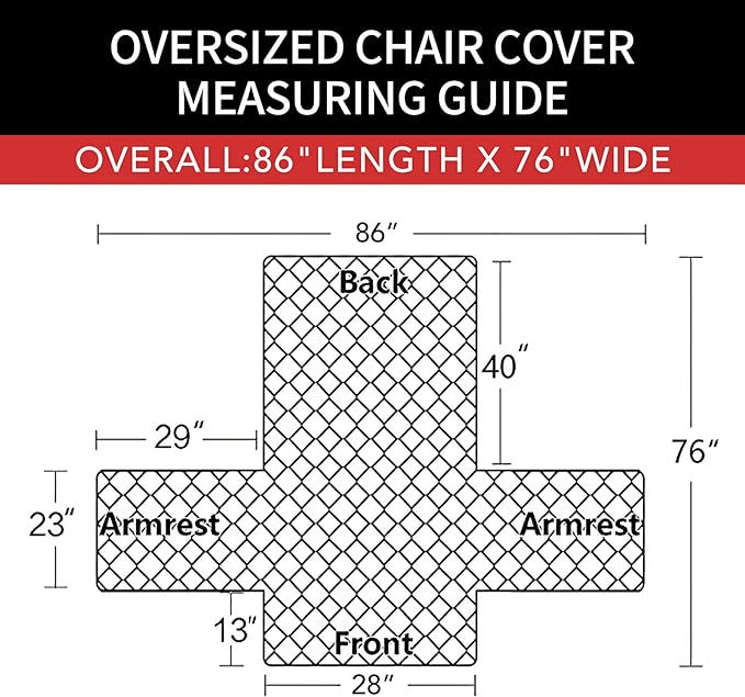 Easy-Going Oversized Chair Sofa Slipcover Reversible Sofa Cover Water Resistant Couch Cover Furniture Protector Cover with Elastic Straps for Pets Dog (Oversized Chair, Pink/Beige)