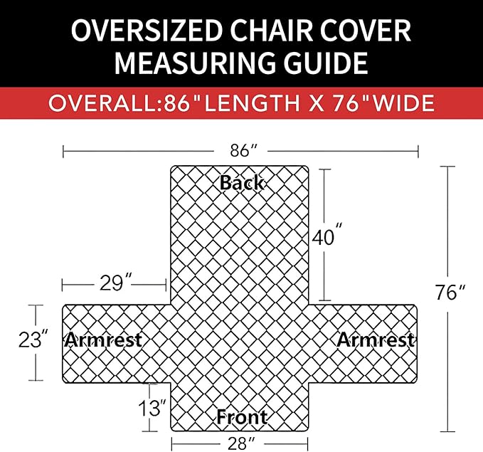 Easy-Going Oversized Chair Sofa Slipcover Reversible Sofa Cover Water Resistant Couch Cover Furniture Protector Cover with Elastic Straps for Pets Dog (Oversized Chair, Coffee/Ivory)