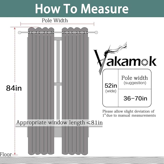 Yakamok Blackout Curtains Room Darkening Thermal Insulated Window Panels,Solid Grommet Top Drapes for Bedroom/Living Room(52Wx90L, Navy Blue, 2 Panels)