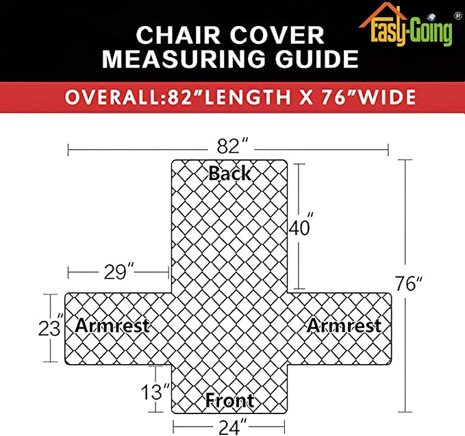 Easy-Going Chair Sofa Slipcover Reversible Sofa Cover Water Resistant Couch Cover Furniture Protector Cover with Elastic Straps for Pets Kids Children Dog Cat (Chair, Gray/Gray)