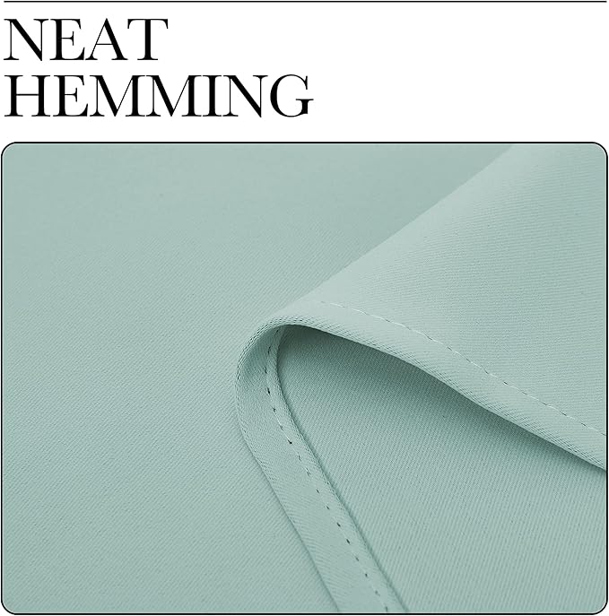 NICETOWN Blackout Window Curtains 60 inch Length 2 Panels, 34 x 60 Inch, Aqua Blue, Grommet Top Room Darkening Thermal Insulated Solid Vertical Drapes for Bedroom/Kid Room