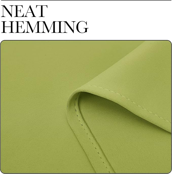 NICETOWN Blackout Curtains for Living Curtains, Fresh Green, 1 Pair, 34-inch W x 84-inch L, Home Decorations Thermal Insulated Solid Pole Top Blackout Drapes for Living Room