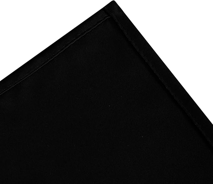 LEMOMO Black Blackout Curtains 42 x 54 Inch Length Set of 2 Panels Grommet Bedroom Curtains for Living Room