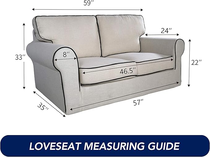PureFit Super Stretch Sofa Slipcover – Spandex Non Slip Soft Couch Sofa Cover, Washable Furniture Protector with Non Skid Foam and Elastic Bottom for Kids, Pets （Loveseat, Gray ）
