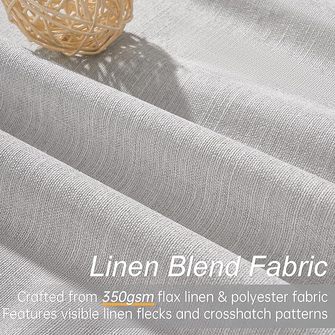 Topfinel Grey Beige 78 Inch Long Curtains for Sliding Door Closet Doors 100% Blackout Curtains for Living Room Bedroom Back Tab Pleated Heat Blocking Insulated Drapes with Hooks(W52 x L78) 2 Panels