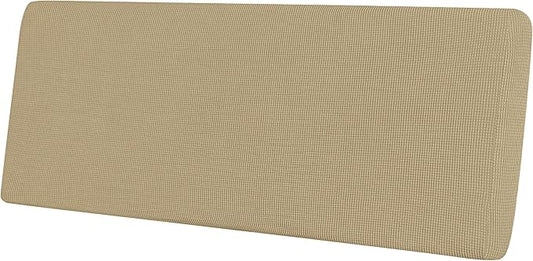 Easy-Going Stretch Cushion Cover Sofa Cushion Furniture Protector Sofa Seat Sofa slipcover Sofa Cover Soft Flexibility with Elastic Bottom(Oversized Sofa Cushion, Beige)
