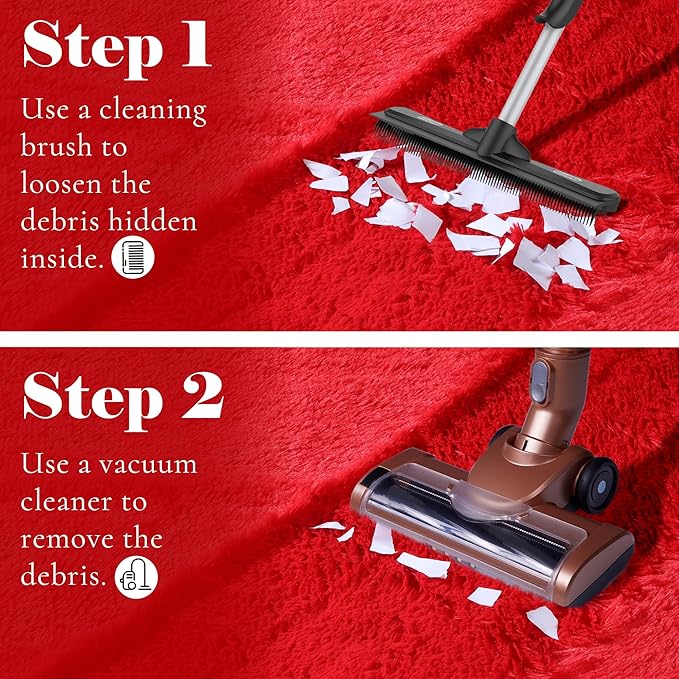 ONASAR Red Round Rugs 5ft for Bedroom Living Room, Fluffy Circle Area Rug for Kids Girls Boys Teen, Soft Plush Shaggy Carpet for Nursery Dorm Classroom Playroom Home Decor Aesthetic