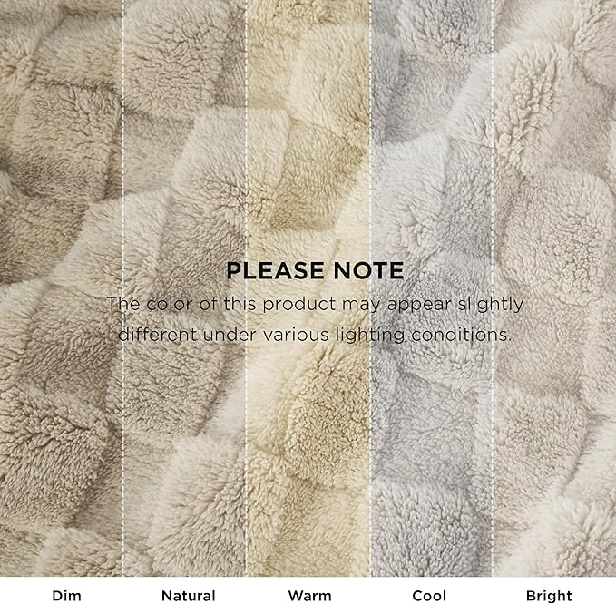 Bedsure GentleSoft Twin Blanket for Bed - Super Soft Cozy Blankets for Kids Girls, Cute Fuzzy Fleece Throws for Bedroom Couch, Neutral, 60x80 Inches
