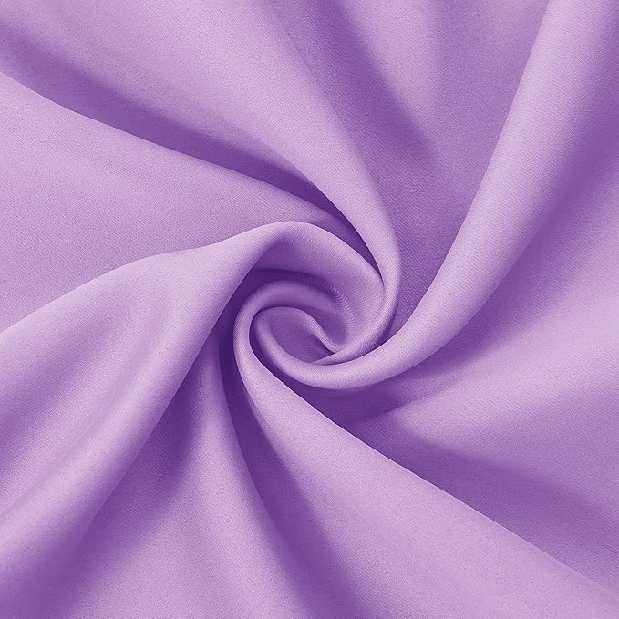 LEMOMO Blackout Curtains 66 x 84 inch/Lavender Curtains Set of 2 Panels/Thermal Insulated Room Darkening Bedroom Curtains